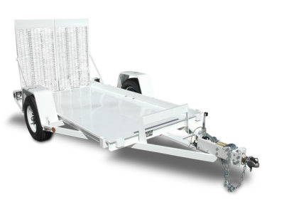 Model #CP5x10: Scissor Lift Trailer (White)