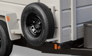 Custom Mounted Spare Tire: ProLine Dump Trailer