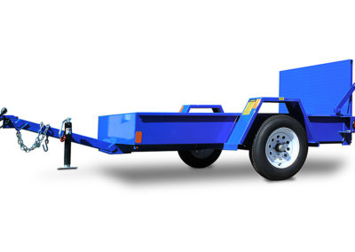Model #4x7T: Trencher Trailer (Blue)